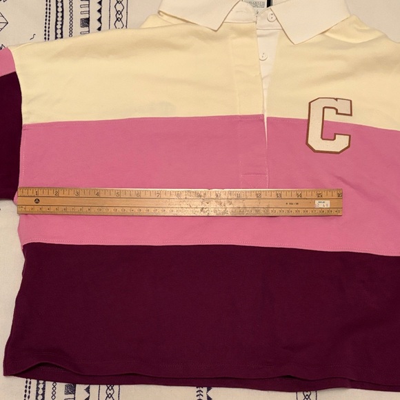 Champion White and Pink Rugby Cotton Shirt - Picture 4 of 6